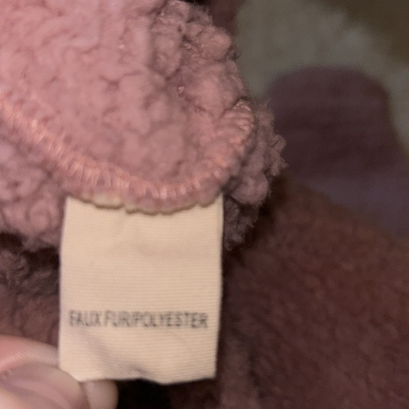 Pink Lily Sherpa Pullover Hoodie, Size S - Picture 9 of 10